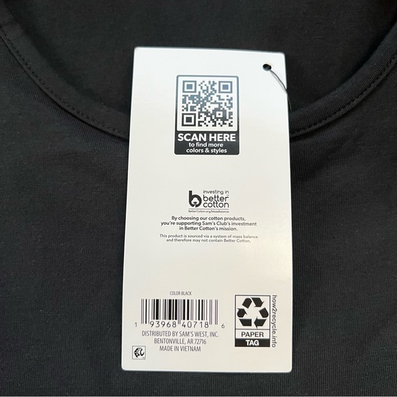 NWT Member's Mark Women's Long Sleeve Active Tee - Picture 8 of 10